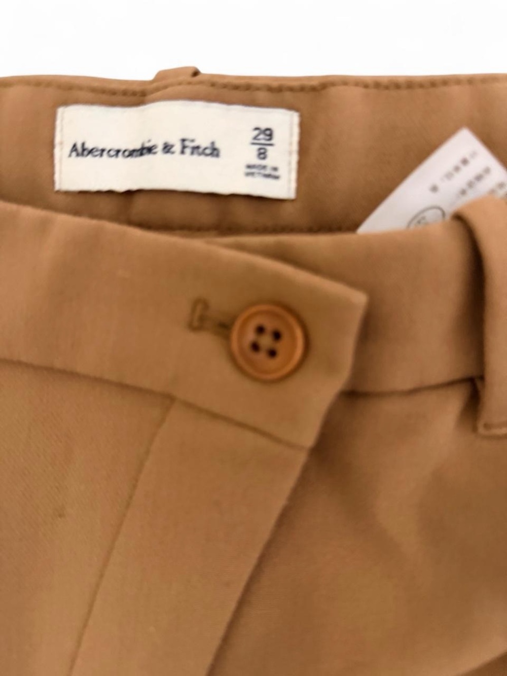 Abercrombie & Fitch Wide-Leg Chinos in Tan - Picture 4 of 4